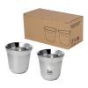 Duo uppsättning RCS-certifierade espressokoppar i rostfritt stål, 80 ml  Standard | Silver | Inget reklamtryck | Inte tillgängligt | Inte tillgängligt