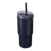 Westin 540 ml RCS-mugg i återvunnet material med dubbelvägg och isolering samt sugrör Marinblå