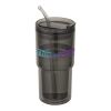 Archer 480 ml plastmugg med dubbla väggar Svart / Blå