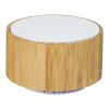 Cosmos Bluetooth® -högtalare i bambu Standard | Natur-Vit | Inget reklamtryck | Inte tillgängligt | Inte tillgängligt