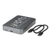 Avis 10 000 mAh magnetisk powerbank i RCS-återvunnet aluminium  Gun Metal CT
