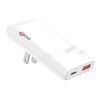 SKROSS® Klip Slim 65W laddare med flera uttag vit