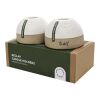 Originalhome ReClay set med ljusstakar vit