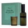 Wellmark gåvoset med 100 ml rumsdoft och 70 ml Tender Affection-ljus Green flash