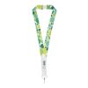Addie återvunnen PET logoband Vit-Vit | 15mm | Sublimering | all over, front | 15 mm x 900 mm