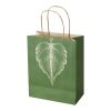 Papperspåse 150 g/m² av jordbruksavfall med tvinnade handtag – 18 x 9 x 23 cm Elfenbensvit