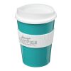 Americano® Medio 300 ml mugg med grepp Aquablå-Vit | Inget reklamtryck | Inte tillgängligt | Inte tillgängligt