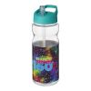 H2O Base® 650 ml sportflaska med piplock Transparent klar-Aquablå | Inget reklamtryck | Inte tillgängligt | Inte tillgängligt