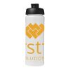 Baseline® Plus grip 750 ml sportflaska med uppfällbart lock Vit-Svart | Inget reklamtryck | Inte tillgängligt | Inte tillgängligt