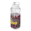 H2O Active® Big Base 1-liters sportflaska med piplock vit | 1-färgat Skärmtryck | runt | 255 mm x 75 mm
