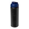 Baseline Rise sportflaska på 750 ml med uppfällbart lock Svart-Blå | Inget reklamtryck | Inte tillgängligt | Inte tillgängligt