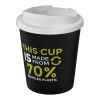 Americano® Espresso Eco 250 ml återvunnen termomugg med spillsäkert lock Svart-Vit