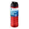 H2O Active® Eco Treble 750 ml sportflaska med uppfällbart lock Röd-Svart