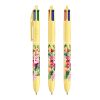 BIC® 4 Colours® Pastel gul | 1-färgat Skärmtryck | Pennkropp-klips centrerad | 30.00 mm x 43.00 mm