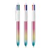 BIC® 4 Colours® Gradient rosaröd-gul-turkos