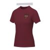 Nanaimo kortärmad T-shirt dam Djup vinröd | XXS