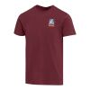 Balfour 200 g/m² kortärmad rundhalsad unisex-T-shirt av ekologiskt OCS-material Djup vinröd | L