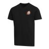 Balfour 200 g/m² kortärmad v-ringad unisex-T-shirt av ekologiskt OCS-material Svart | 3XL