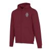 Jasper 280 g/m² unisex-huvtröja av återvunnet ekologiskt OCS-material Djup vinröd | L