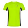 Shanghai kortärmad sport-T-shirt för barn Fluor Green-Svart | 12