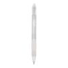 Click pen kulpenna Vit | blå bläck | 1-färgat Skärmtryck | Pennkropp-klips centrerad | 10.00 mm x 8.00 mm
