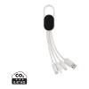 4-i-1 kabel med karbinclip vit | Inget reklamtryck | Inte tillgängligt | Inte tillgängligt