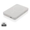 Magnetix 5.000mAh magnetisk powerbank, RCS återvunnen plast vit | Inget reklamtryck | Inte tillgängligt | Inte tillgängligt