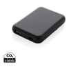 Stellar RCS återvunnen plast 5000 mah 5W magnetisk powerbank svart | Inget reklamtryck | Inte tillgängligt | Inte tillgängligt