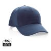 Impact 6 paneler keps, 280gr återvunnen bomull AWARE™ marinblå | Inget reklamtryck | Inte tillgängligt | Inte tillgängligt | Inte tillgängligt