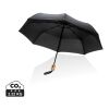 21" Impact AWARE™ RPET 190T auto open/close paraply m. bambu svart