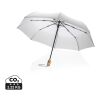 21" Impact AWARE™ RPET 190T auto open/close paraply m. bambu vit | Inget reklamtryck | Inte tillgängligt | Inte tillgängligt