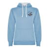 Urban hoodie för dam Himmelsblå-Vit | S