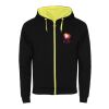 Fuji unisex sweatshirtjacka Standard | Svart-Fluor Yellow | roly- | Inget reklamtryck | Inte tillgängligt | Inte tillgängligt | Inte tillgängligt