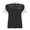 Bugatti kortärmad unisex T-shirt av återvunnet material Svart-Vit | S