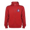 Montblanc unisex hoodie med hellång dragkedja Röd | M