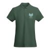 Prince kortärmad pikétröja för dam Buteljgrön | 3XL