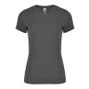 Fox kortärmad T-shirt för dam Svartmelerad | M