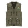 Venera 200 g/m2 V-ringad arbetsväst med flera fickor  Militar Green | 3XL