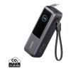 Anker Powerbank 25.000 mAh 165W med inbyggd utdragbar kabel grå-svart | Inget reklamtryck | Inte tillgängligt | Inte tillgängligt