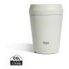 Topl To Go-glas i återvunnet stål Patenterat 360-lock 235 ml brun