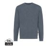 Iqoniq Denali sweatshirt i återvunnen ofärgad bomull heather navy | XXXL | Inget reklamtryck | Inte tillgängligt | Inte tillgängligt | Inte tillgängligt
