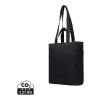 VINGA Hilo AWARE™ återvunnen canvas tote med dragkedja svart