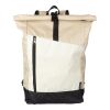 rPET (600D) roll-top backpack Marlene beige