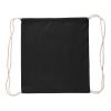 Oeko-Tex cotton (140 gsm) drawstring backpack Bridget Svart