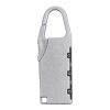 Zinc alloy numeric padlock April Silver