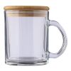 Recycled glass drinking mug 300 ml Ashley Transparent | Inget reklamtryck | Inte tillgängligt | Inte tillgängligt