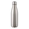 Recycled stainless steel single-walled flask 650 ml Cliff Silver | Inget reklamtryck | Inte tillgängligt | Inte tillgängligt