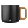 Recycled stainless steel double-walled mug 400 ml Dwight Svart | Inget reklamtryck | Inte tillgängligt | Inte tillgängligt