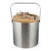 Double walled stainless steel ice bucket Fenwick Silver | Inget reklamtryck | Inte tillgängligt | Inte tillgängligt