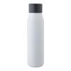 Recycled stainless steel drinking bottle (600 ml) Cassian Vit | Inget reklamtryck | Inte tillgängligt | Inte tillgängligt